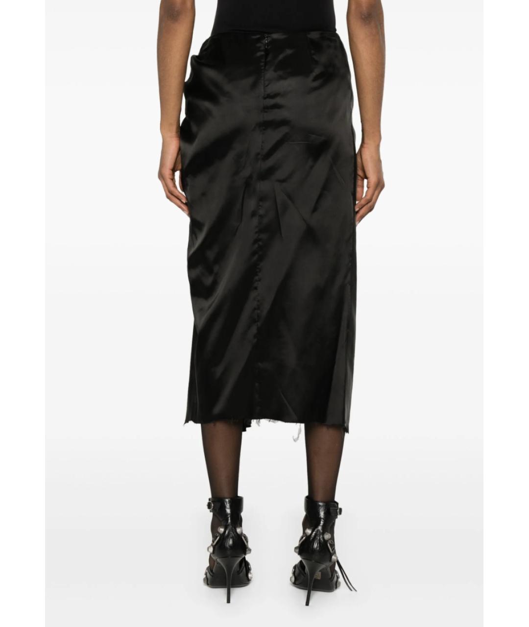 BALENCIAGA Черная юбка миди, фото 4