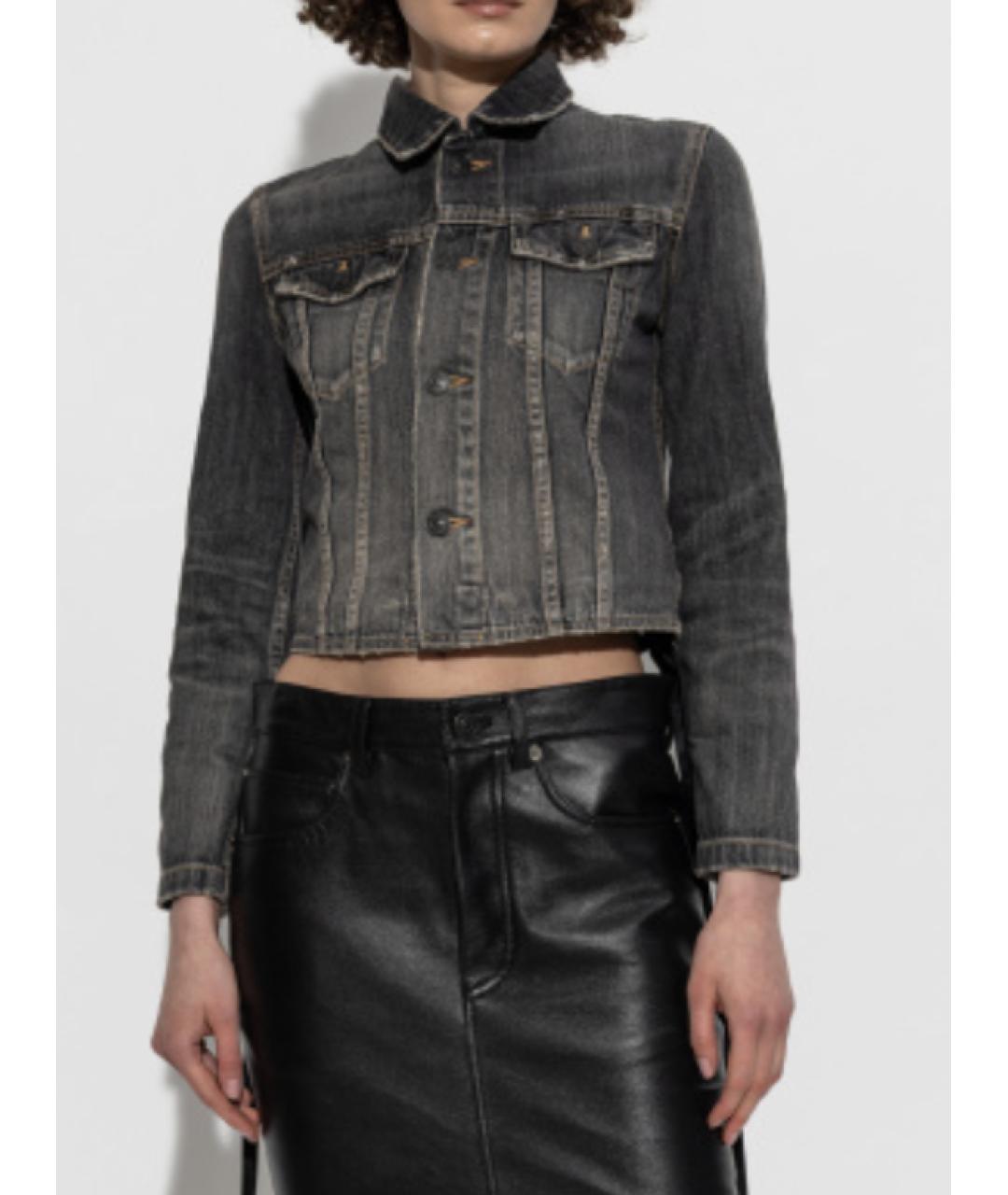 BALENCIAGA Серая деним куртка, фото 2