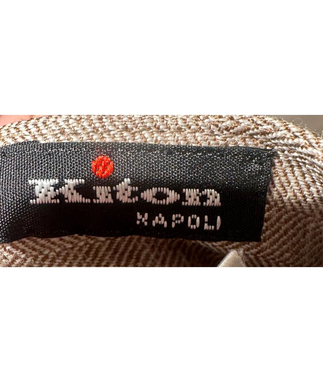 KITON Бежевые вискозные прямые брюки, фото 3
