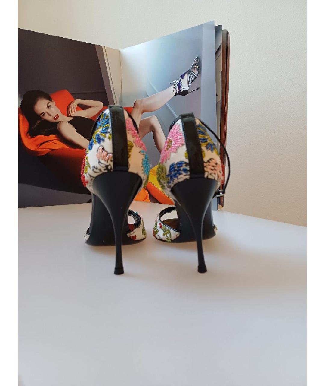 CASADEI Мульти текстильные туфли, фото 6