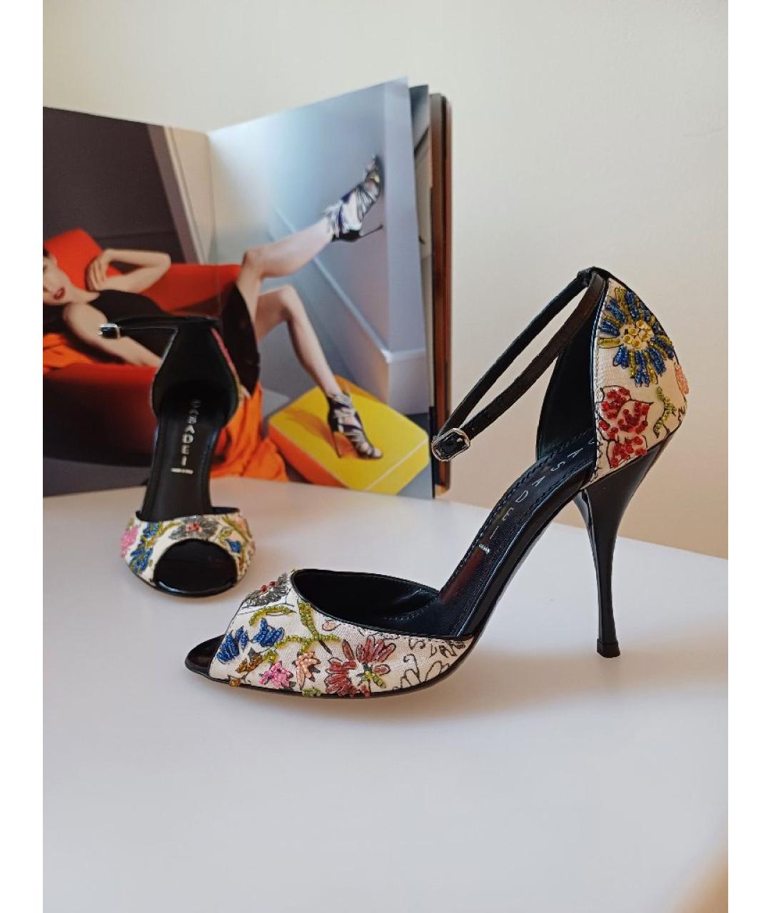 CASADEI Мульти текстильные туфли, фото 4