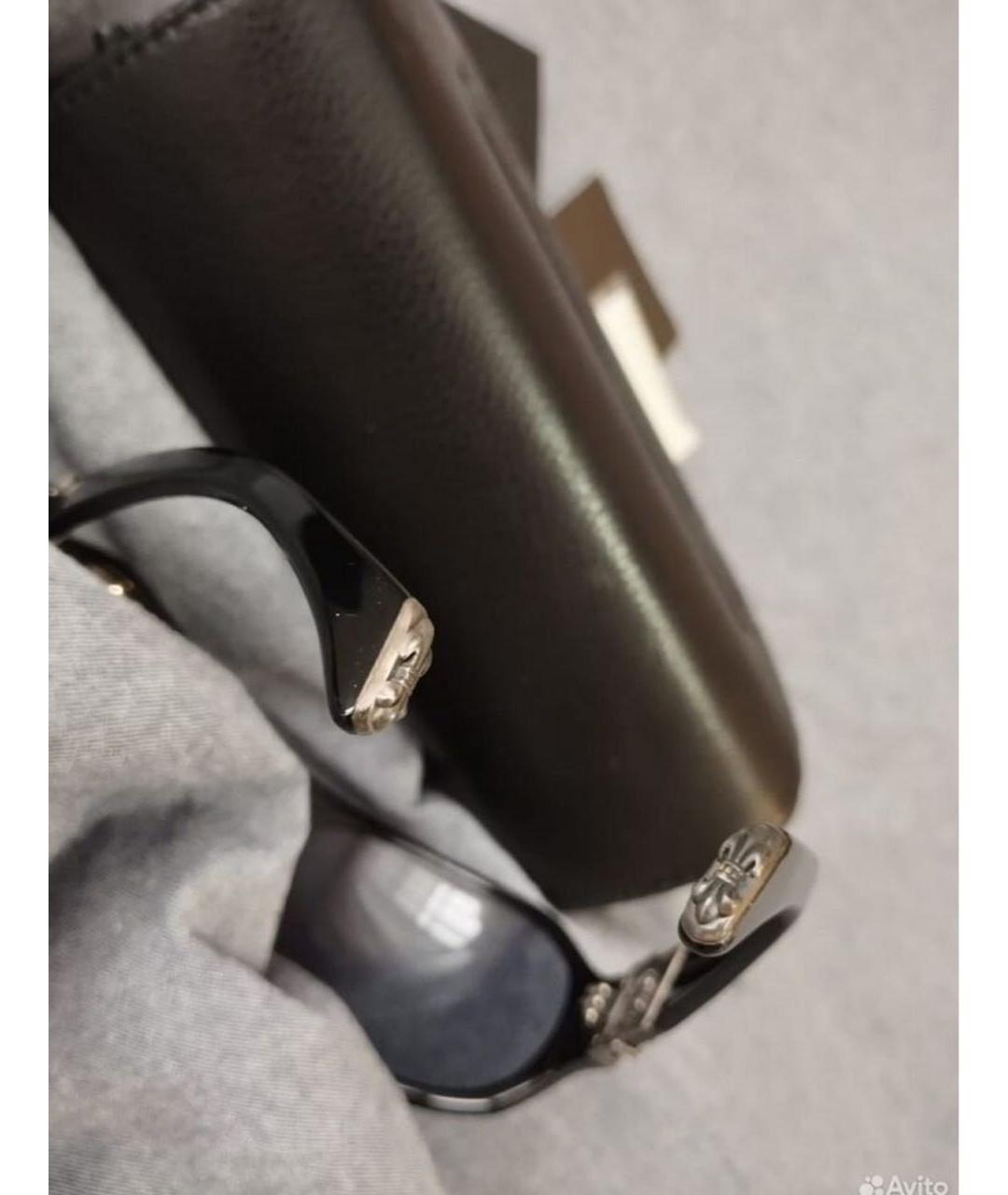 CHROME HEARTS Серые пластиковые солнцезащитные очки, фото 4