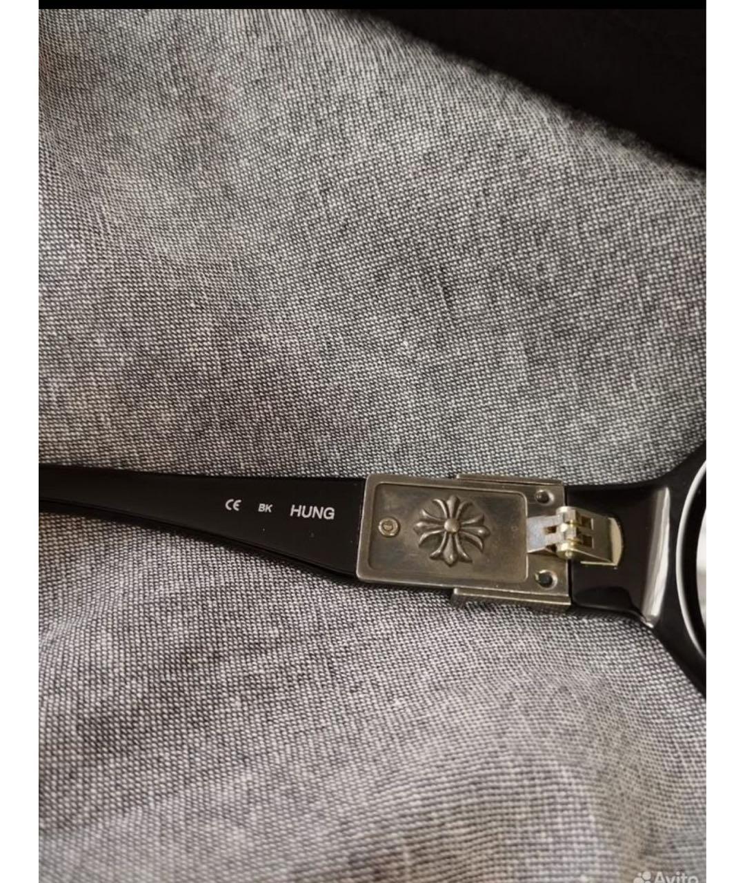 CHROME HEARTS Серые пластиковые солнцезащитные очки, фото 6