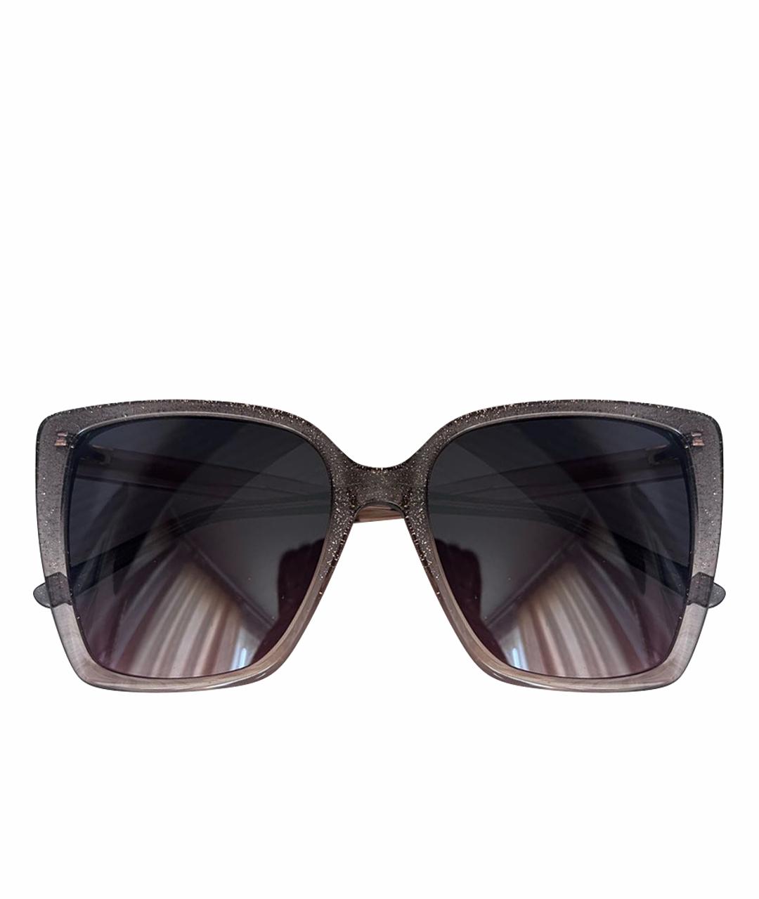 JIMMY CHOO Антрацитовые пластиковые солнцезащитные очки, фото 1