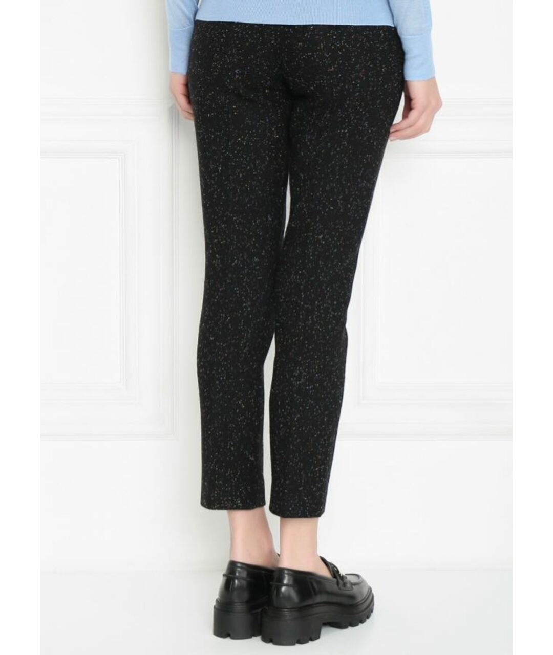 ERMANNO SCERVINO Черные шерстяные брюки узкие, фото 4