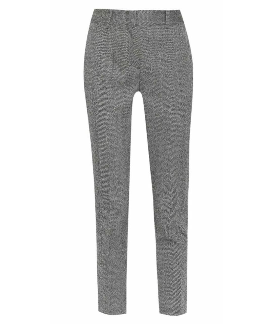 ERMANNO SCERVINO Серые шерстяные брюки узкие, фото 1
