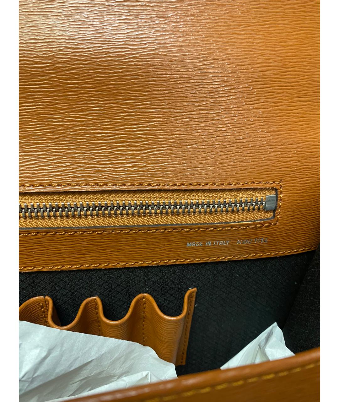 CANALI Коричневый кожаный портфель, фото 3