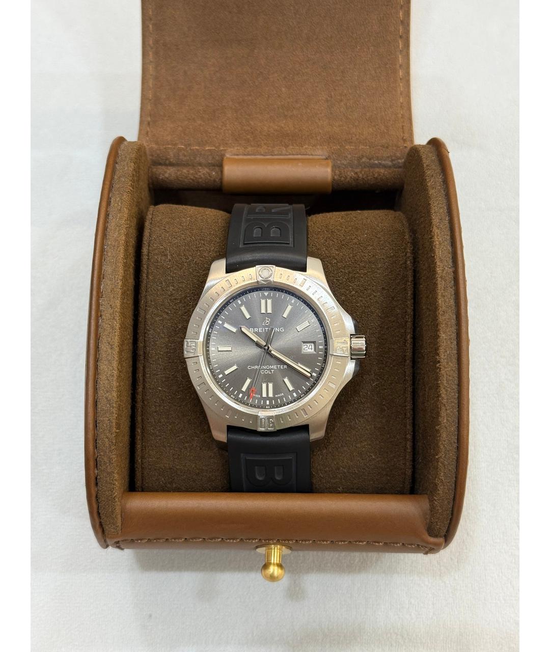 BREITLING Серебряные металлические часы, фото 9