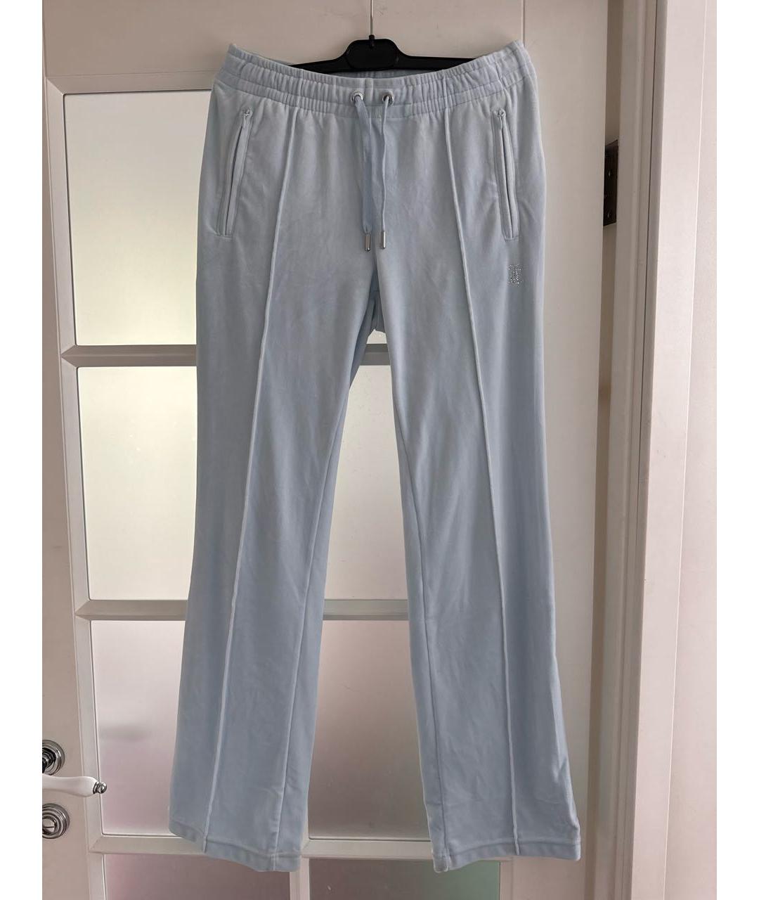 JUICY COUTURE Голубой велюровый костюм с брюками, фото 2