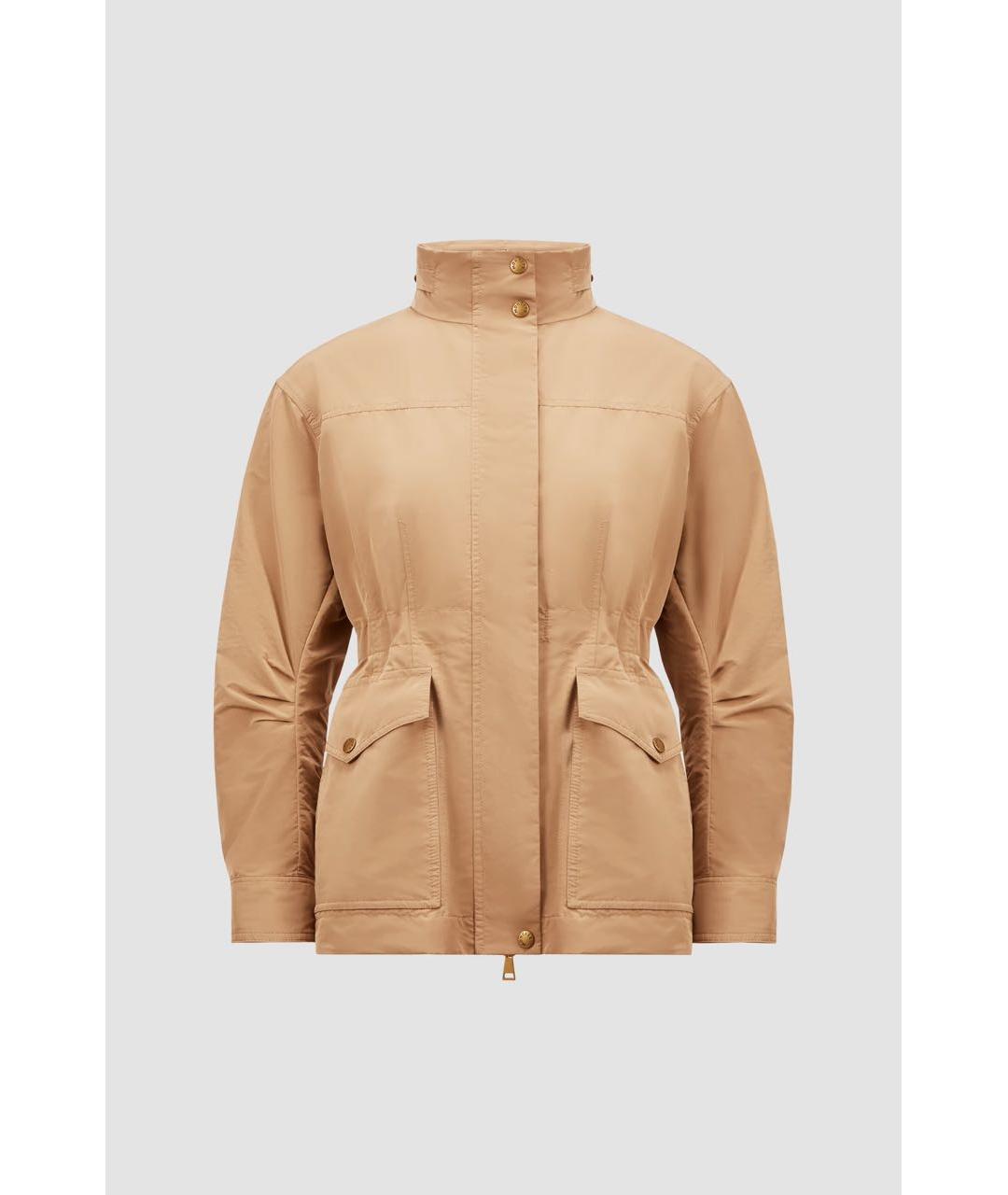 MONCLER Бежевая синтетическая парка, фото 9