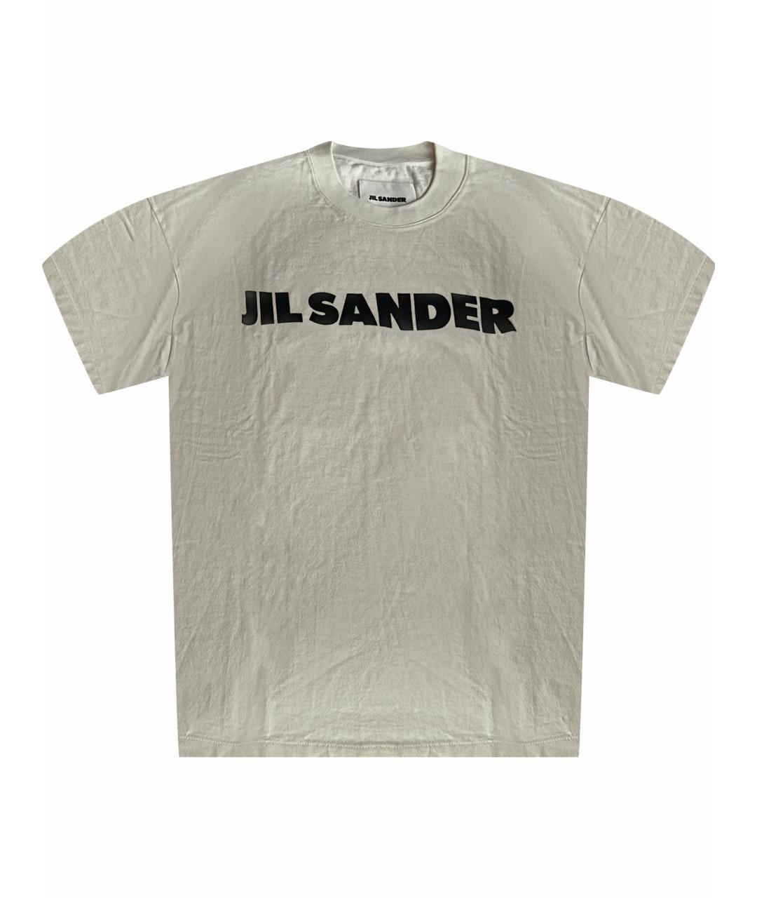 JIL SANDER Белая хлопковая футболка, фото 1