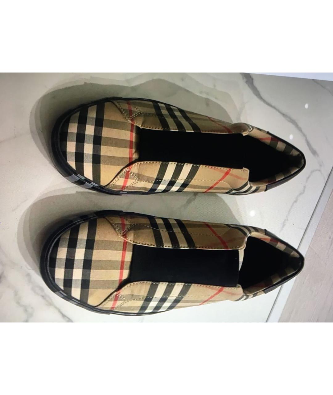 BURBERRY Коричневые кеды, фото 2