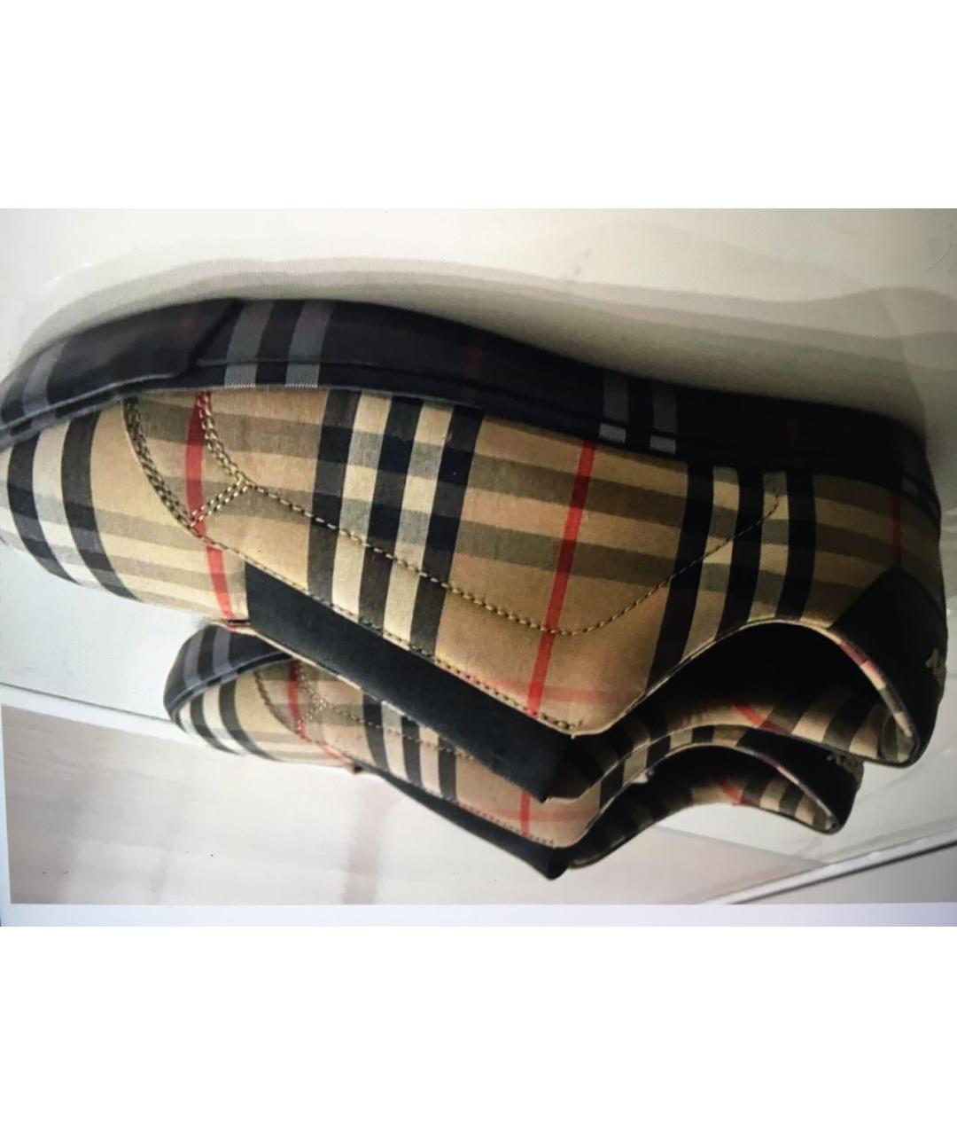 BURBERRY Коричневые кеды, фото 3