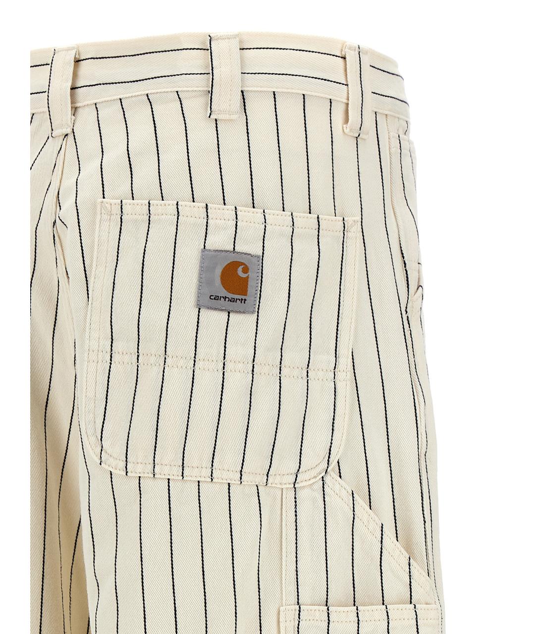 CARHARTT WIP Бежевые хлопковые прямые джинсы, фото 4