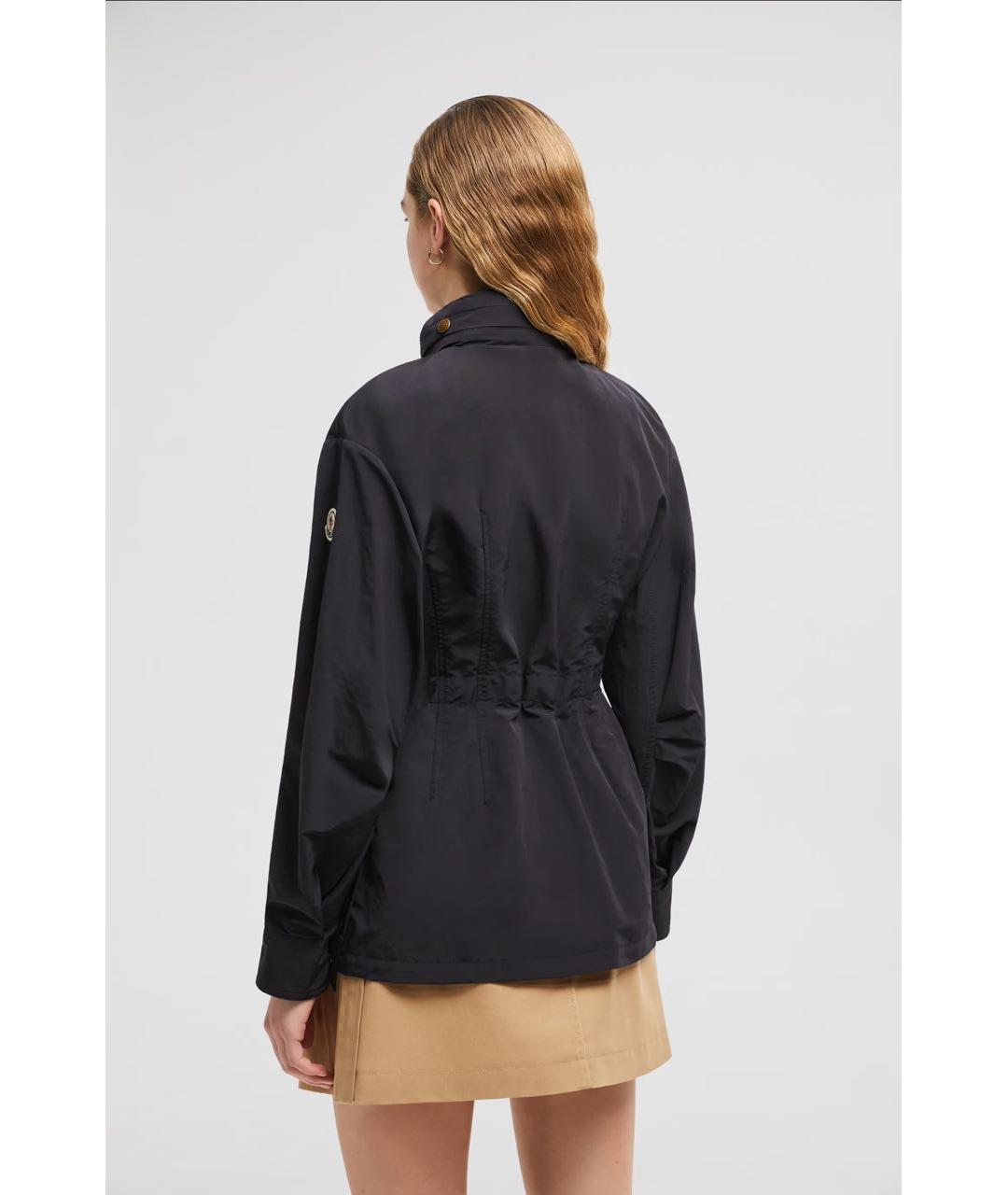 MONCLER Черная синтетическая парка, фото 8