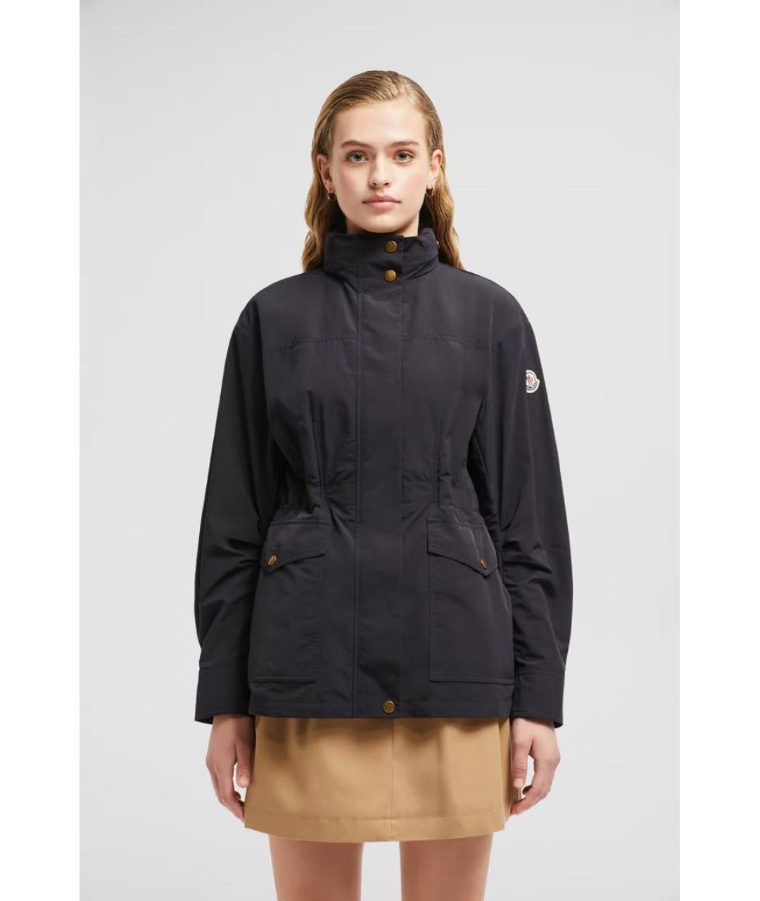 MONCLER Черная синтетическая парка, фото 3