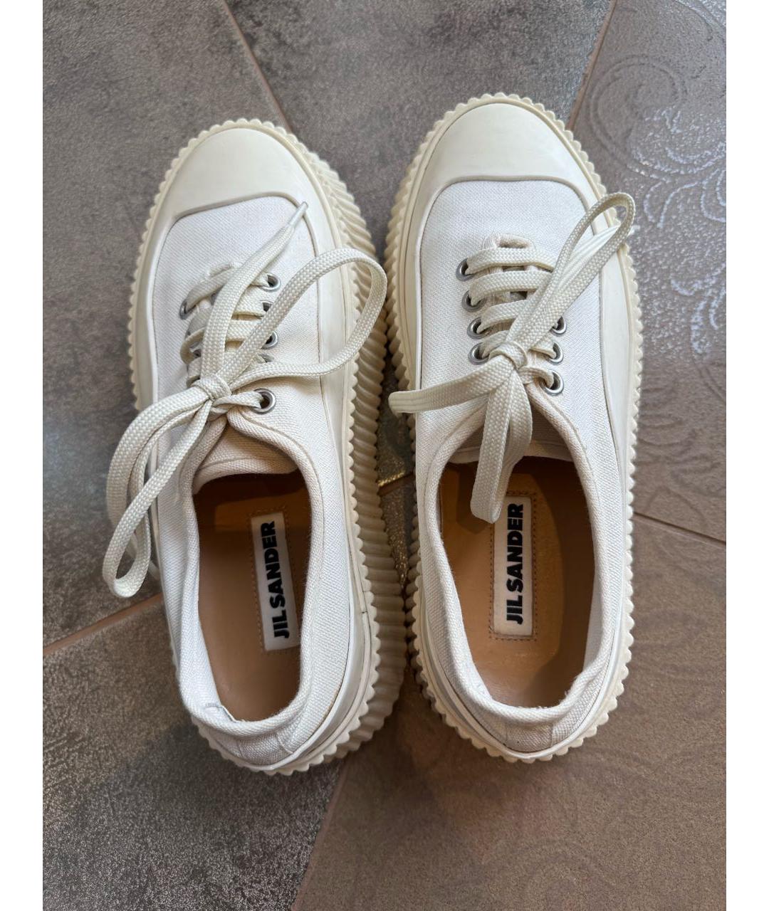 JIL SANDER Белые кеды, фото 3