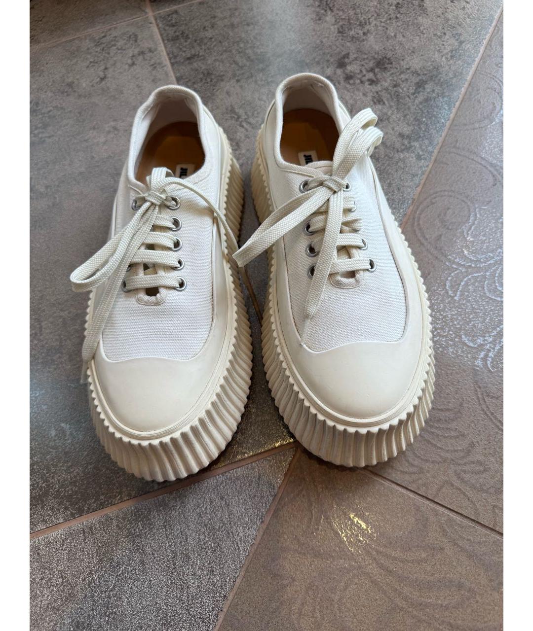 JIL SANDER Белые кеды, фото 2