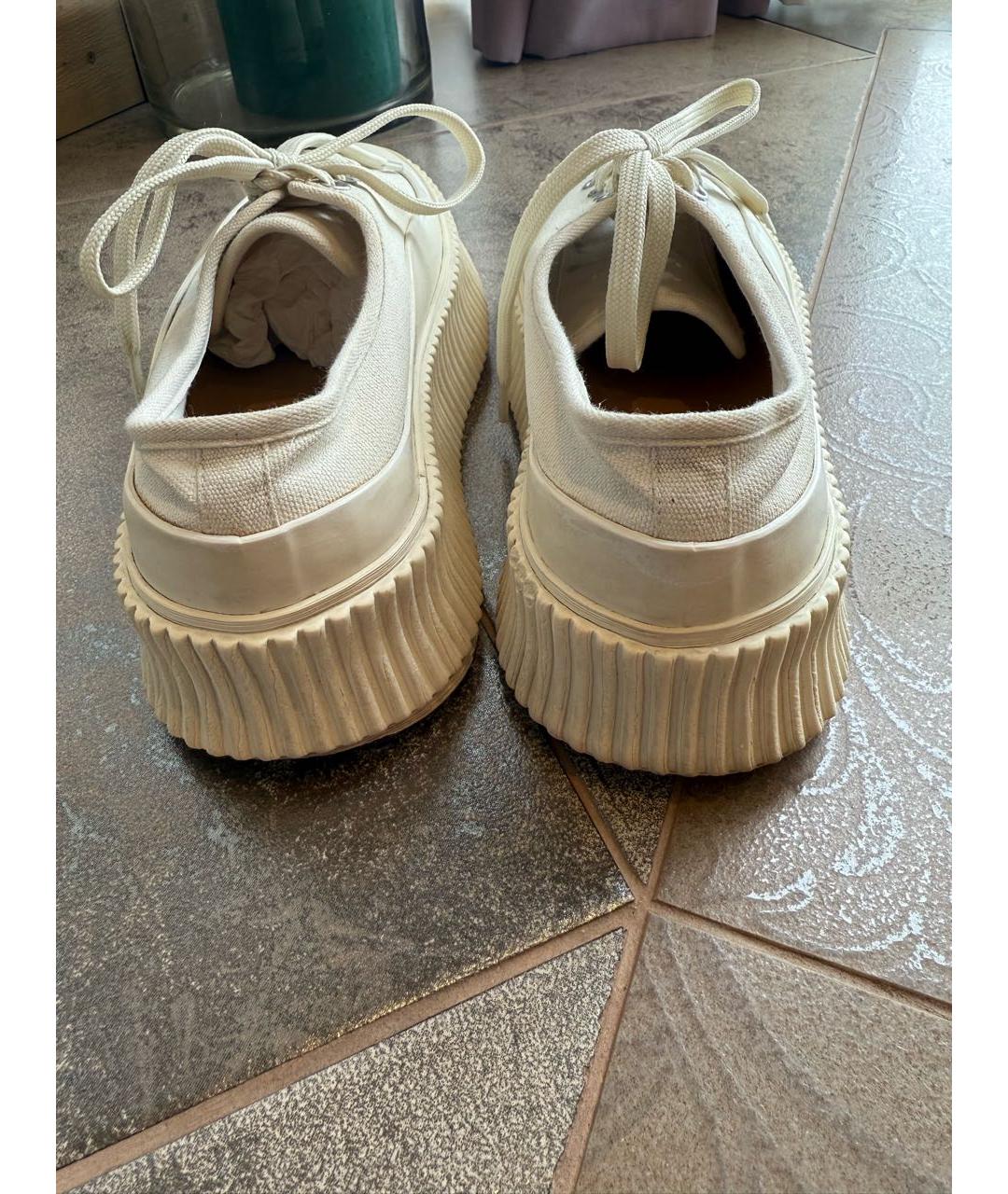 JIL SANDER Белые кеды, фото 4