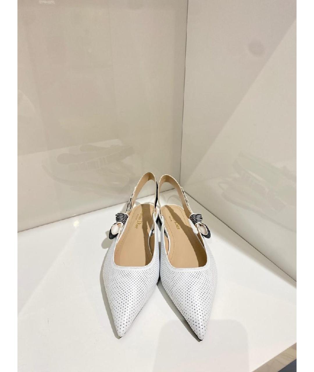 CHRISTIAN DIOR Белые балетки, фото 3