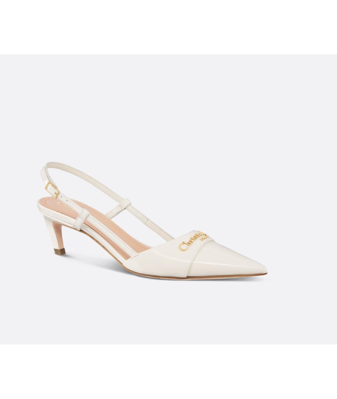 CHRISTIAN DIOR Бежевые кожаные туфли, фото 2