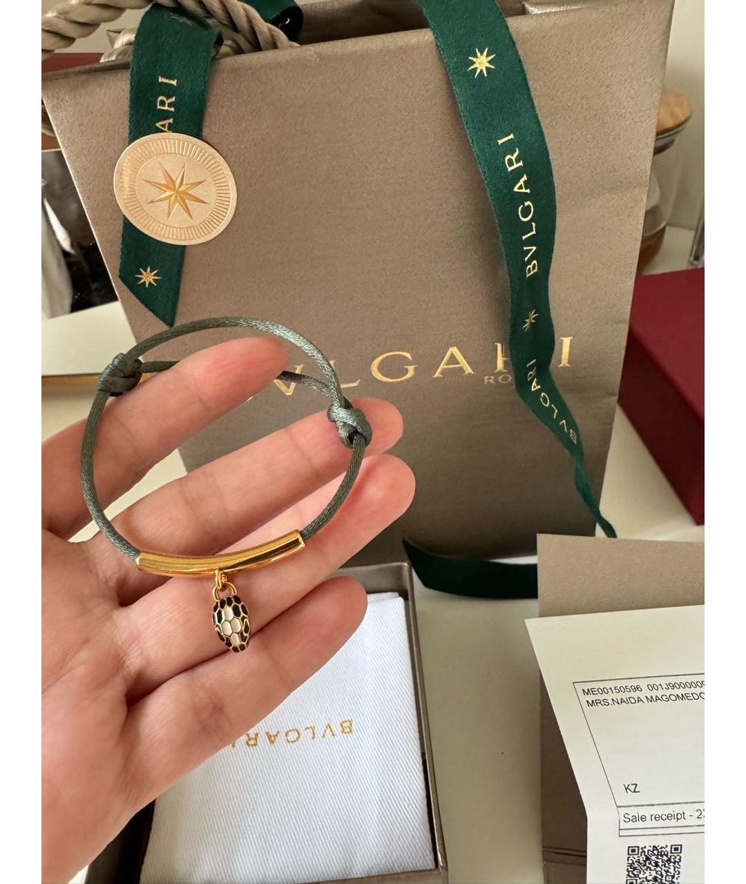 BVLGARI Хаки браслет, фото 3