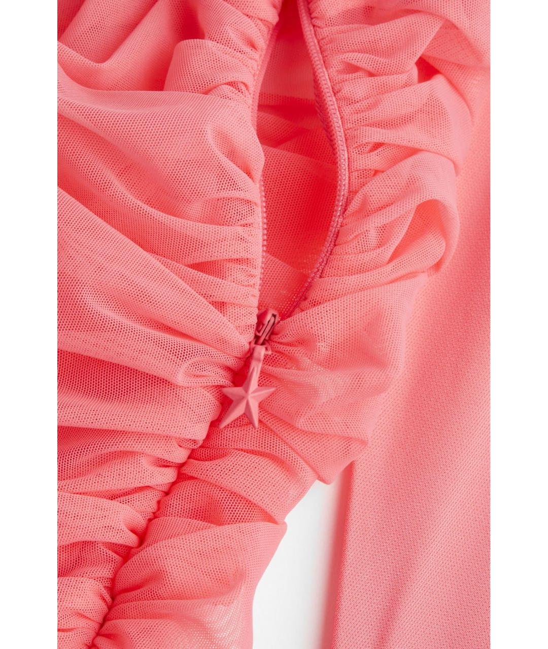 MUGLER Розовое вискозное коктейльное платье, фото 2