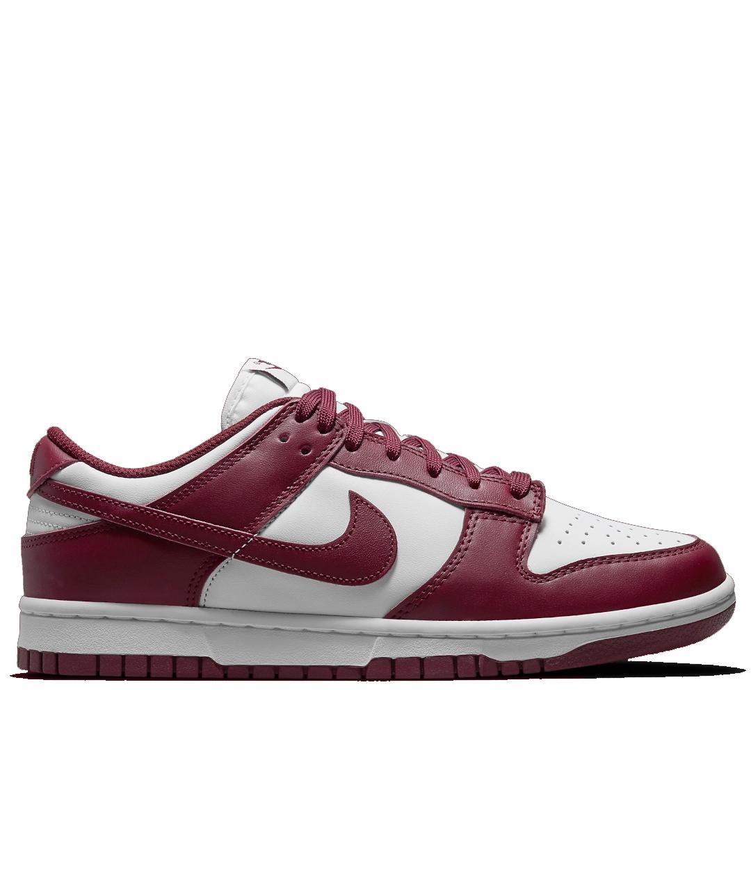 NIKE Бордовые кожаные кроссовки, фото 1