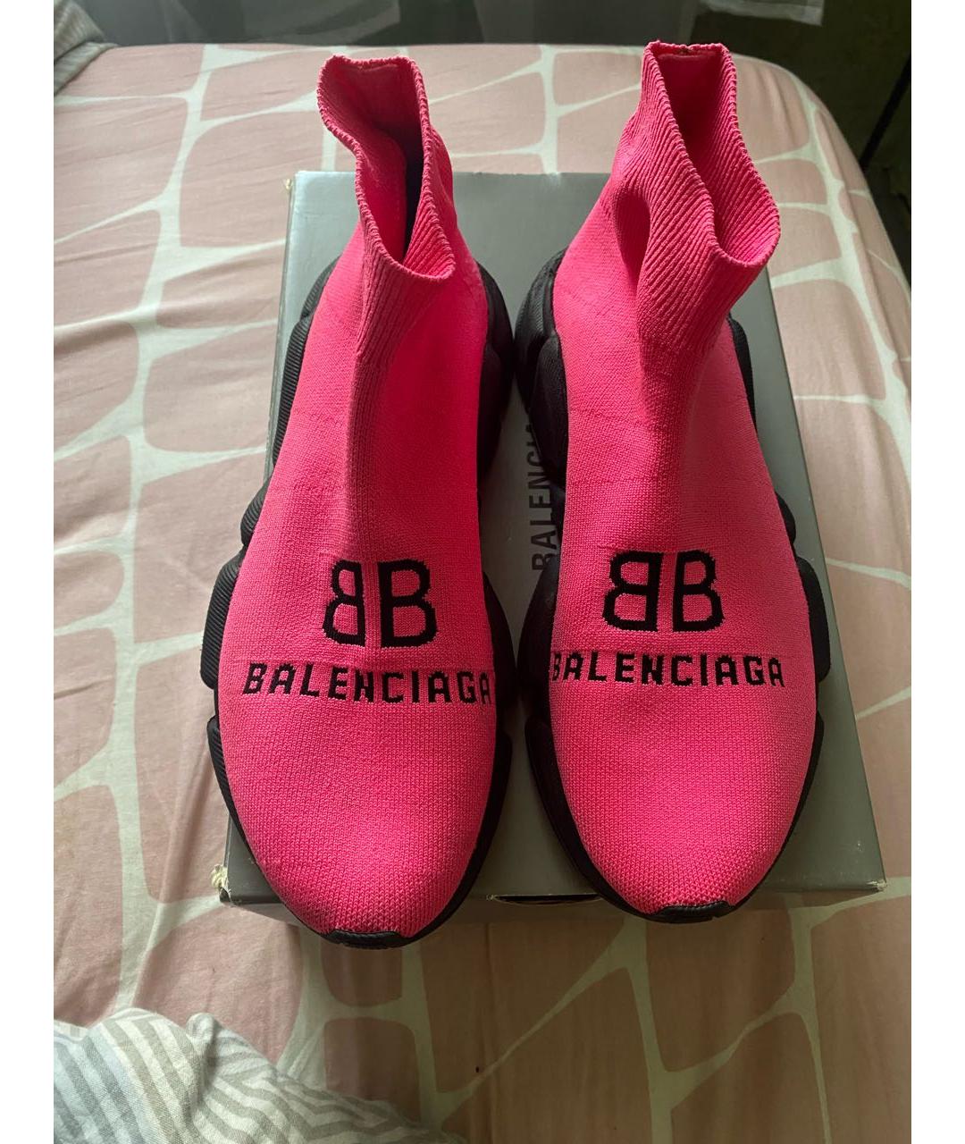 BALENCIAGA Фуксия кроссовки, фото 2
