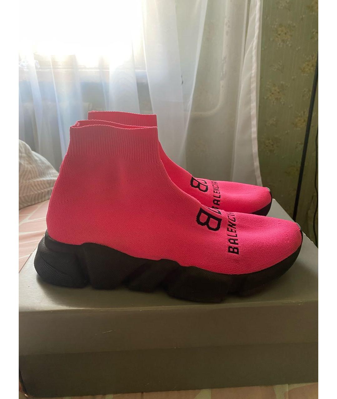 BALENCIAGA Фуксия кроссовки, фото 9