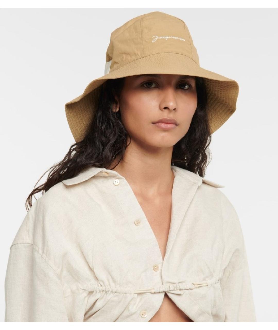 JACQUEMUS Бежевая панама, фото 4