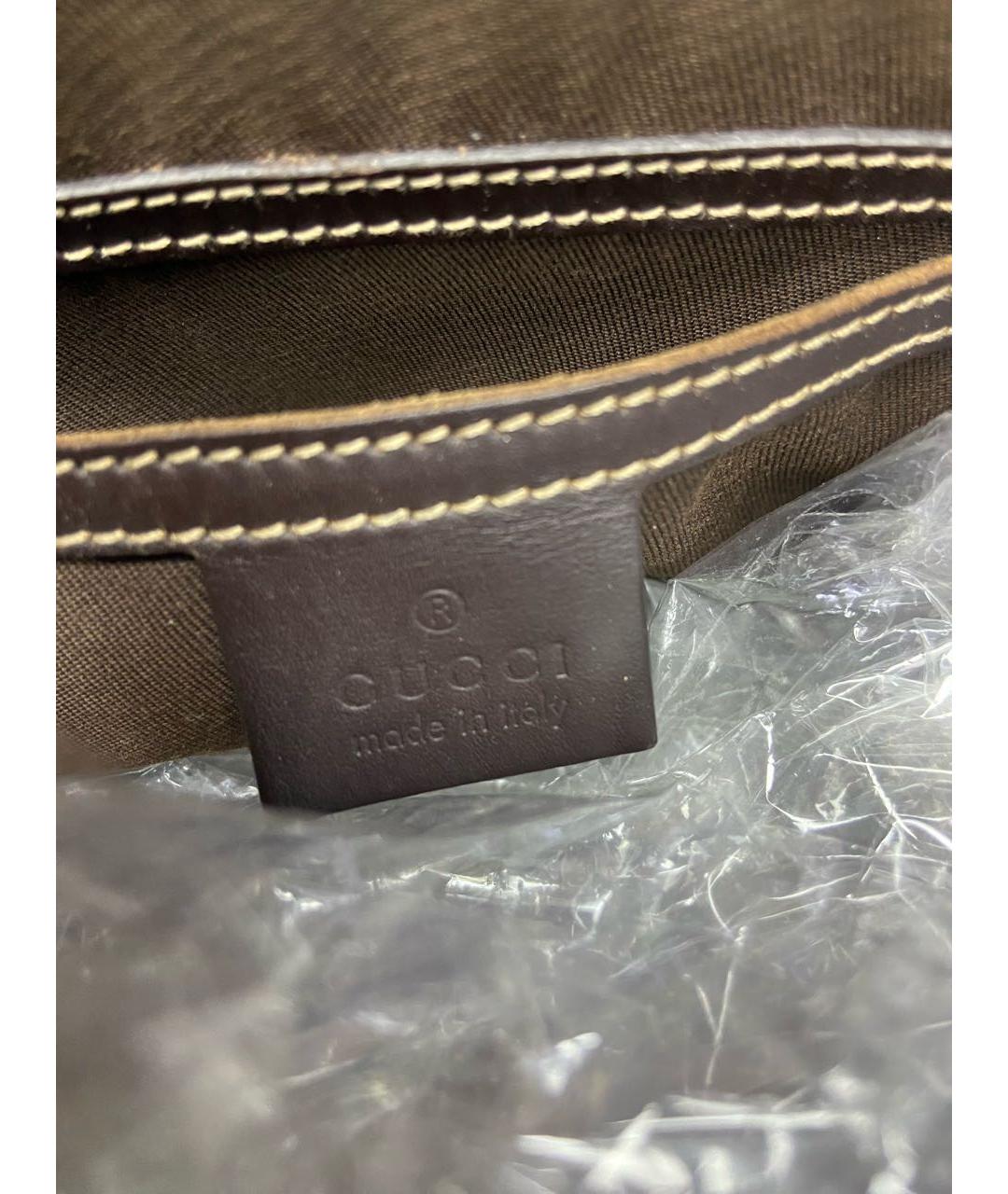 GUCCI Бежевая кожаная сумка на плечо, фото 8