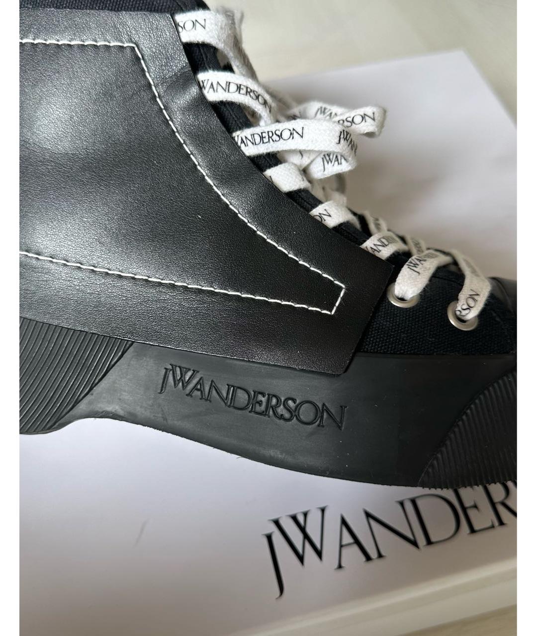 J.W.ANDERSON Черные кожаные ботинки, фото 3