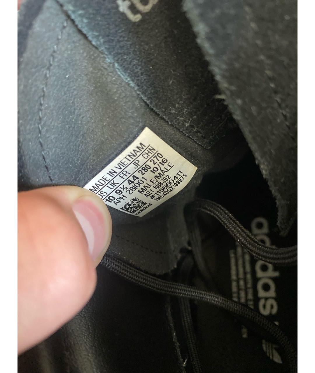 ADIDAS Черные замшевые высокие кроссовки / кеды, фото 5