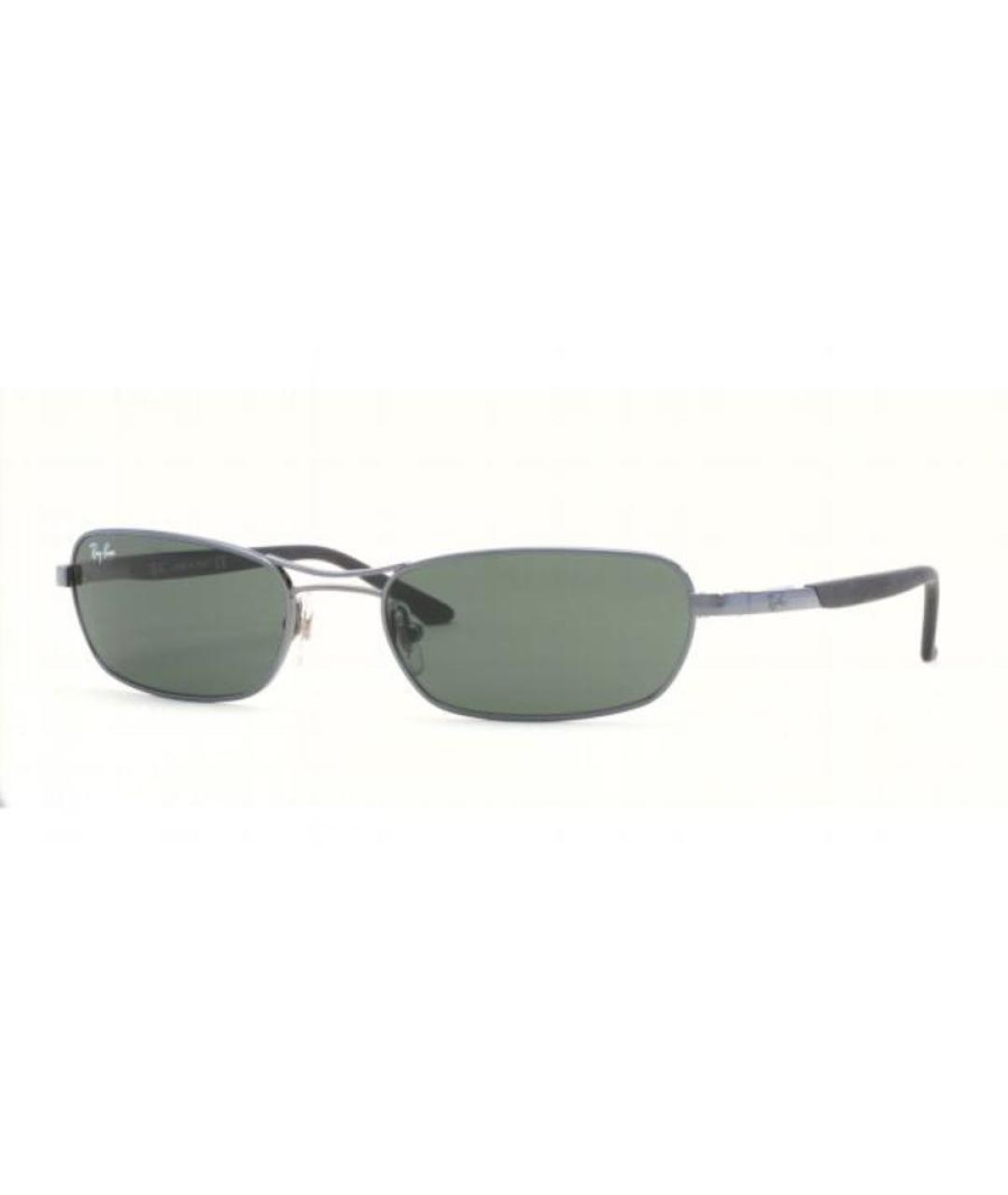 RAY BAN Серые металлические солнцезащитные очки, фото 2