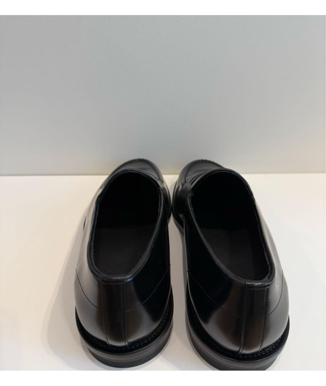 FENDI Черные кожаные лоферы, фото 4