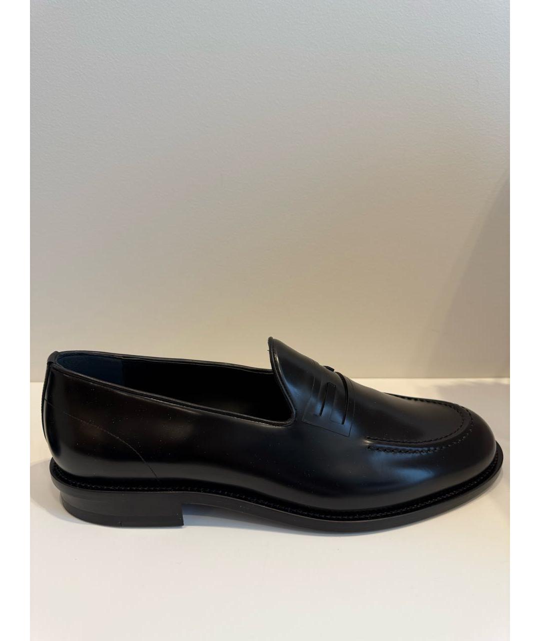 FENDI Черные кожаные лоферы, фото 5