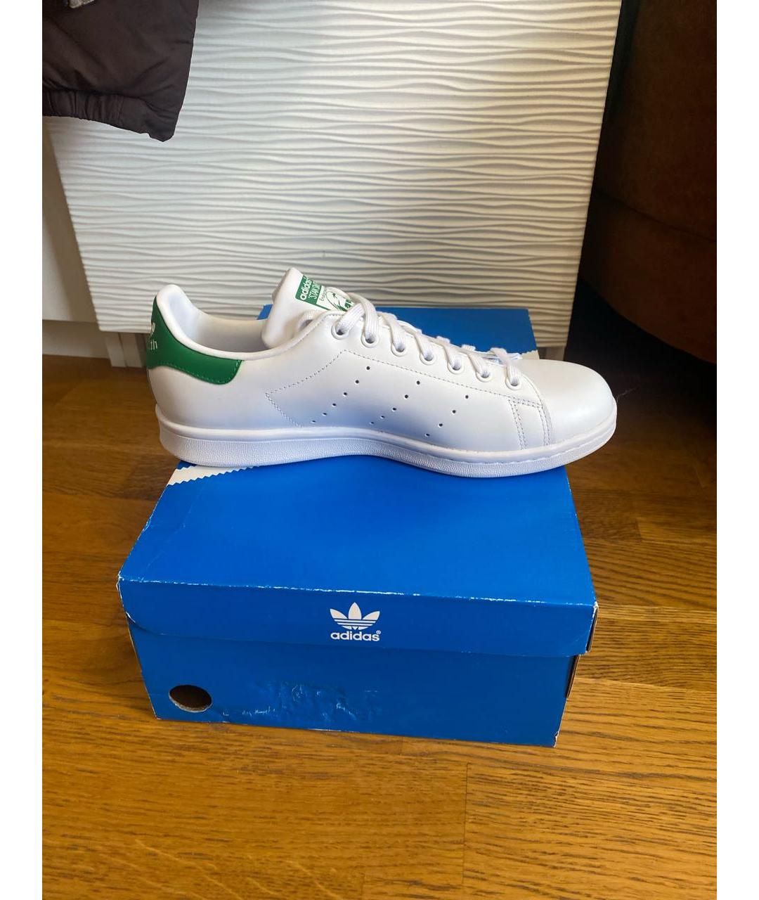 ADIDAS Белые низкие кроссовки / кеды из искусственной кожи, фото 7