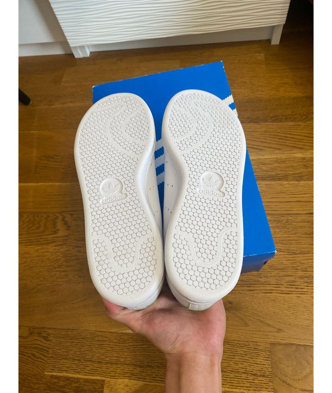 ADIDAS Белые низкие кроссовки / кеды из искусственной кожи, фото 6