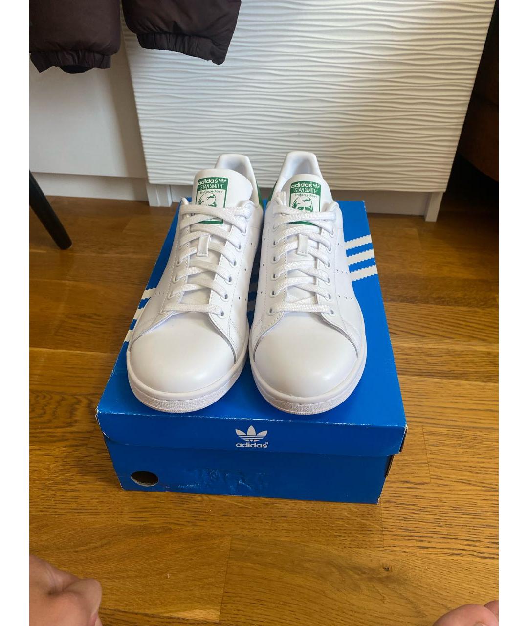 ADIDAS Белые низкие кроссовки / кеды из искусственной кожи, фото 2