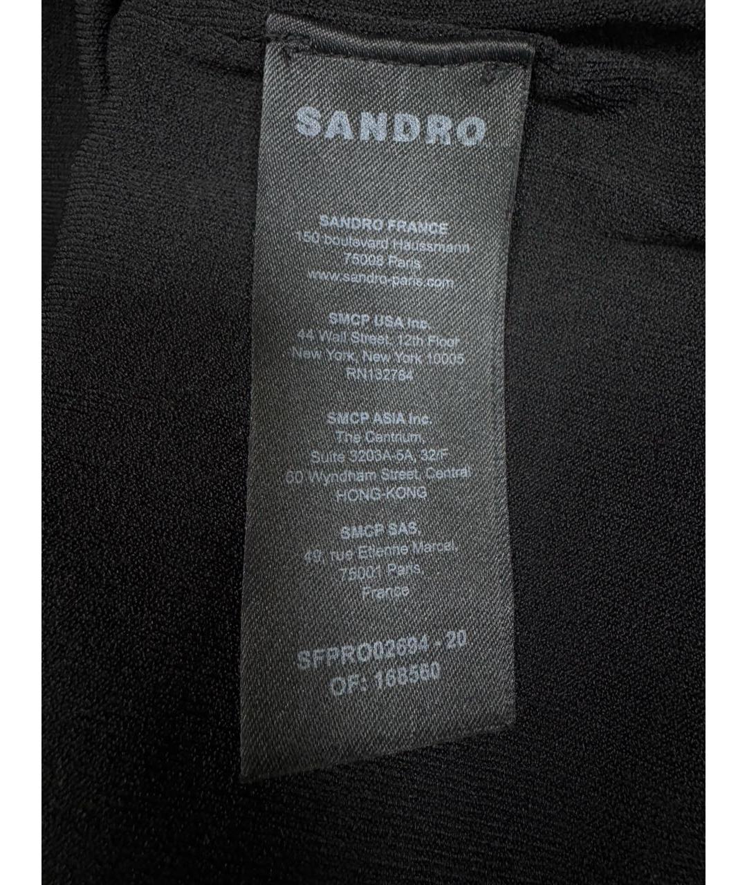 SANDRO Черное замшевое коктейльное платье, фото 8