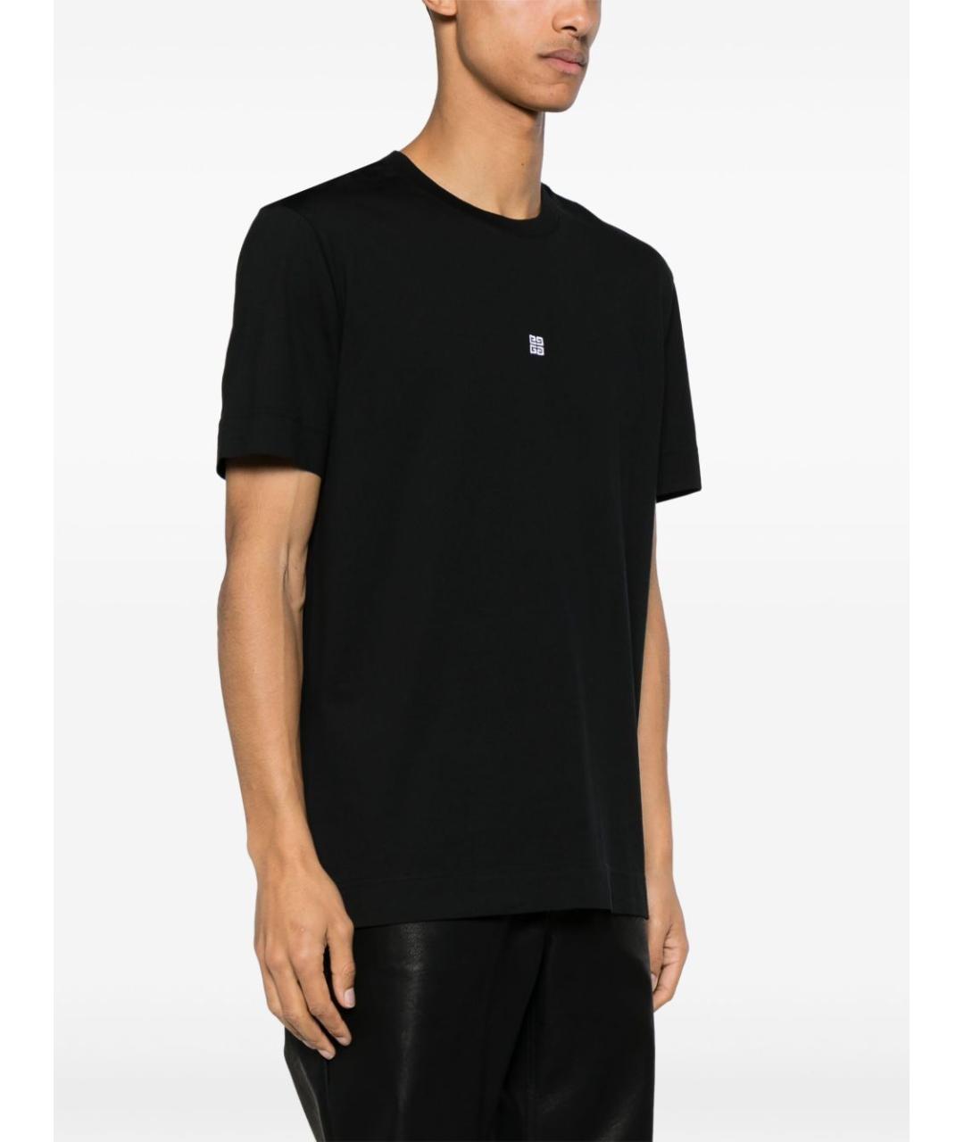 GIVENCHY Черная хлопковая футболка, фото 3