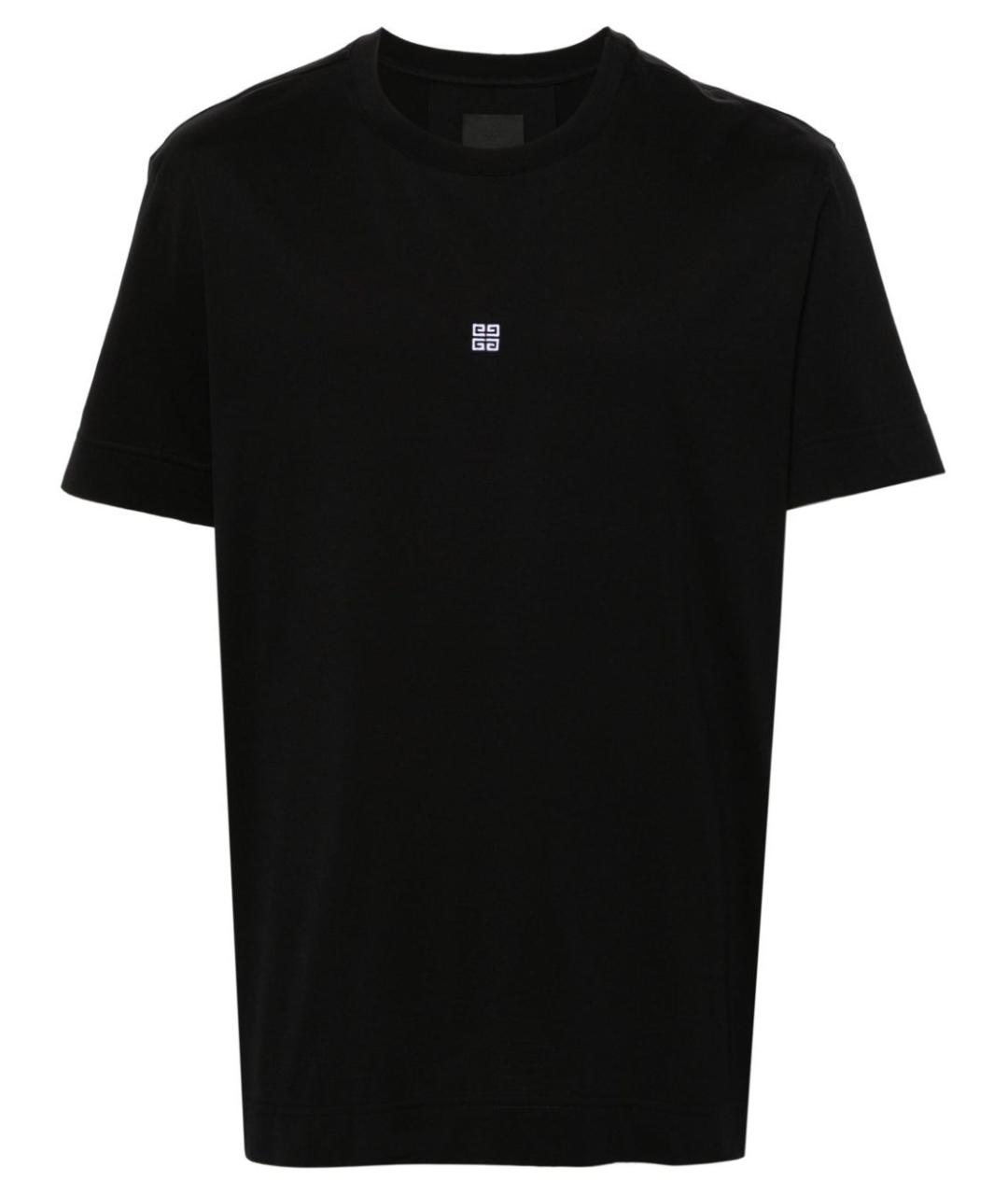 GIVENCHY Черная хлопковая футболка, фото 1