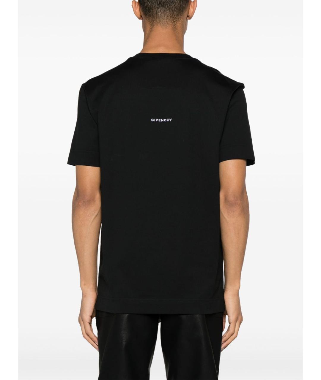 GIVENCHY Черная хлопковая футболка, фото 4
