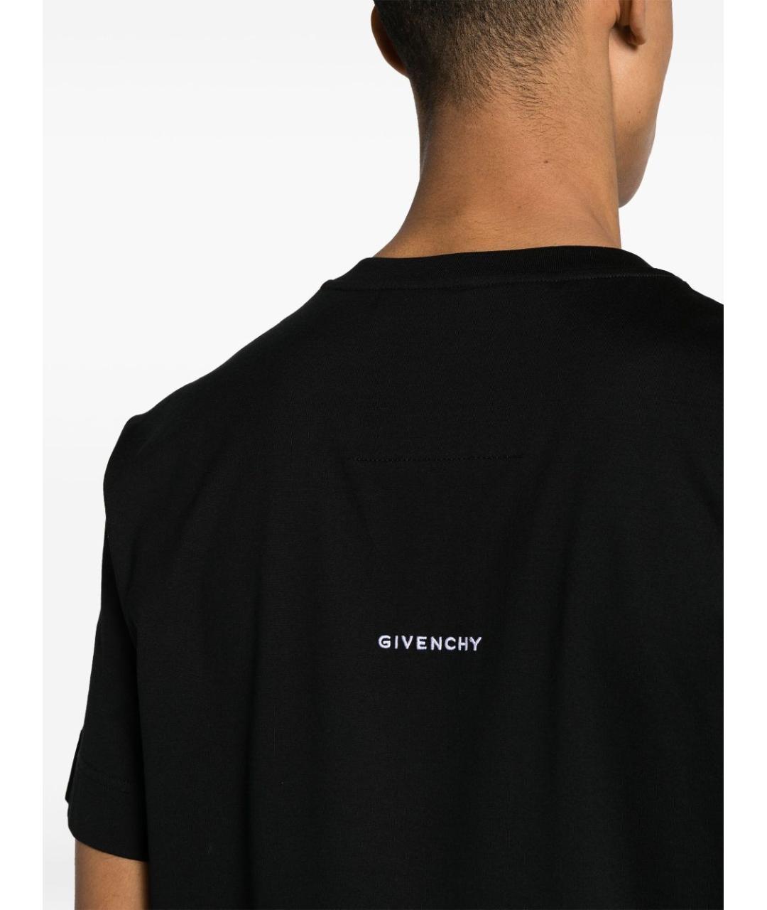 GIVENCHY Черная хлопковая футболка, фото 5