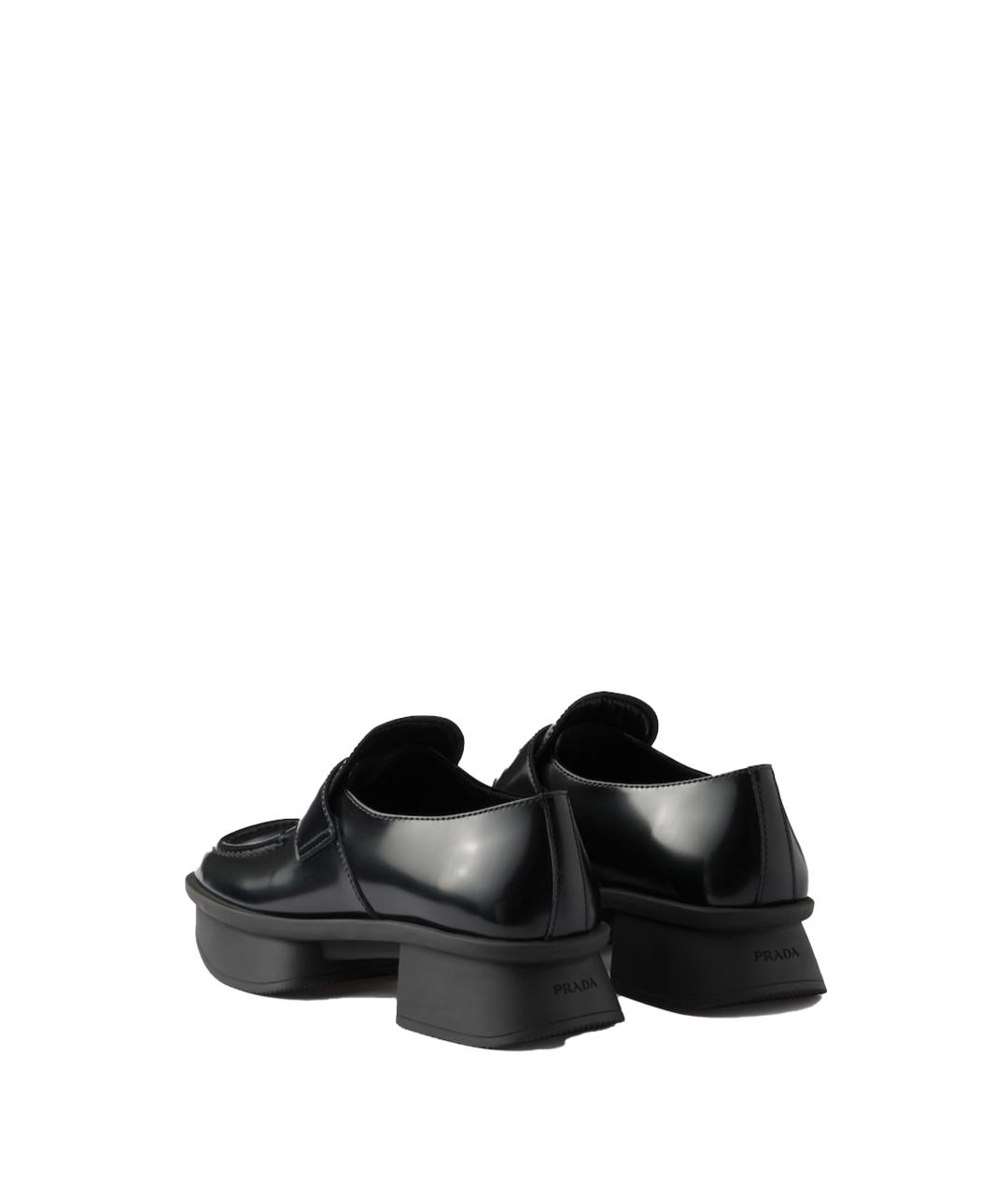 PRADA Черные кожаные лоферы, фото 3