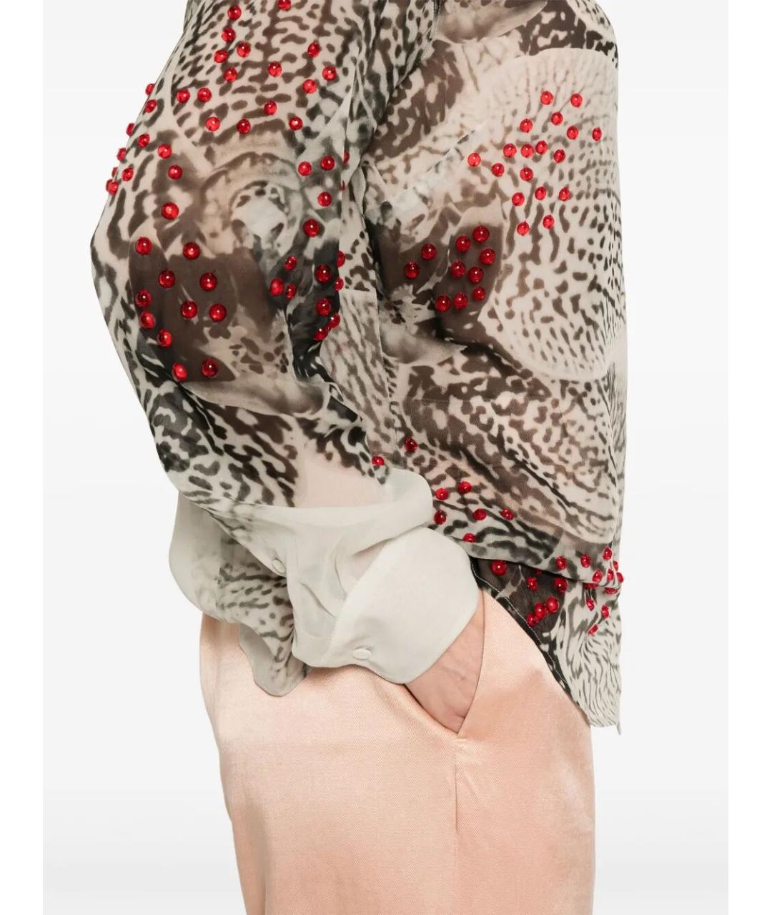 DRIES VAN NOTEN Мульти шелковая рубашка, фото 4