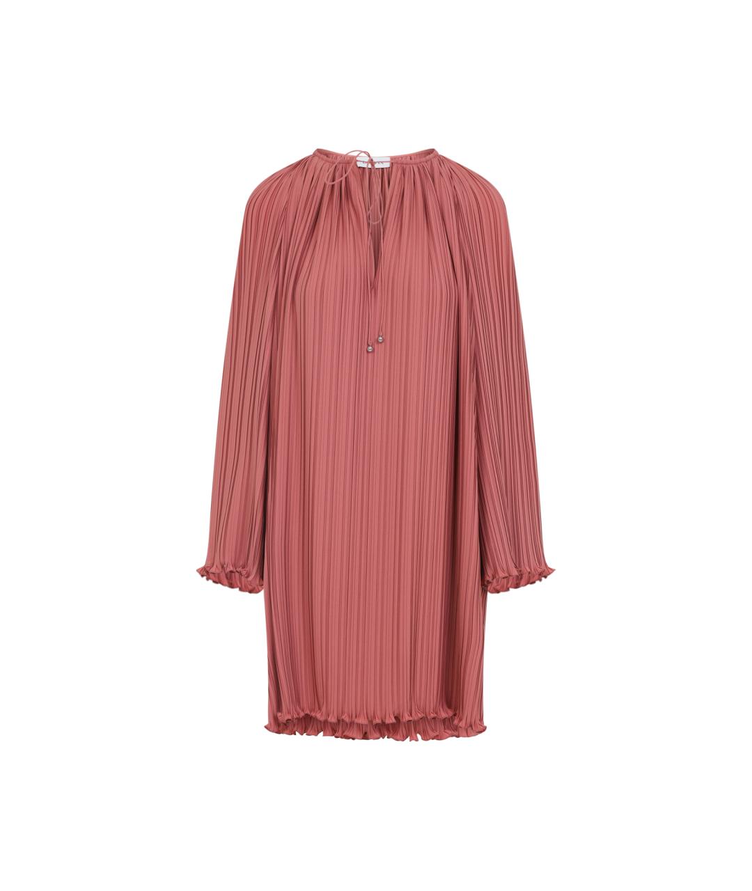 LANVIN Розовое полиэстеровое повседневное платье, фото 1