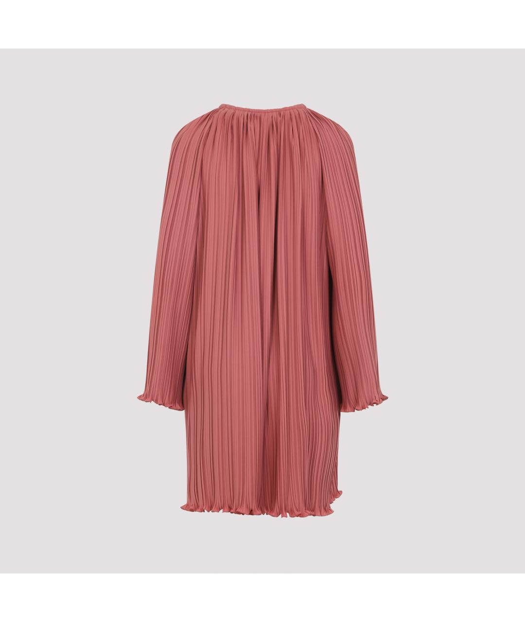 LANVIN Розовое полиэстеровое повседневное платье, фото 3