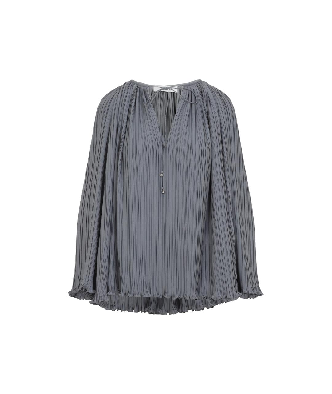 LANVIN Серая полиэстеровая блузы, фото 1